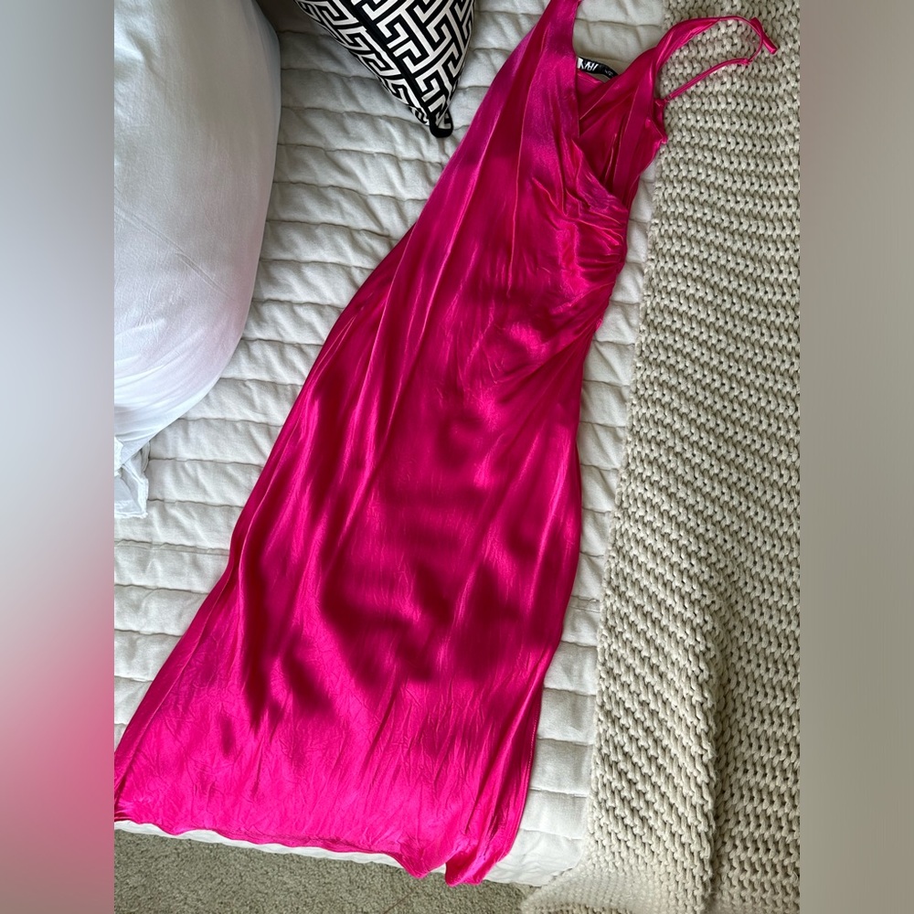 Zara Satin Midi Dress